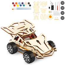 将图片加载到图库查看器，DIY Wood Craft Kit - Build &amp; Paint Your Own Wooden Racing Car
