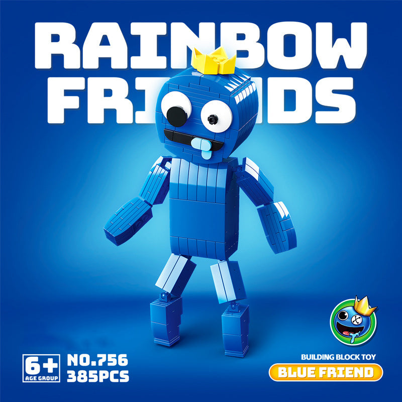 Rainbow Friends Building Blocks Toy, Cartoon Horror Game