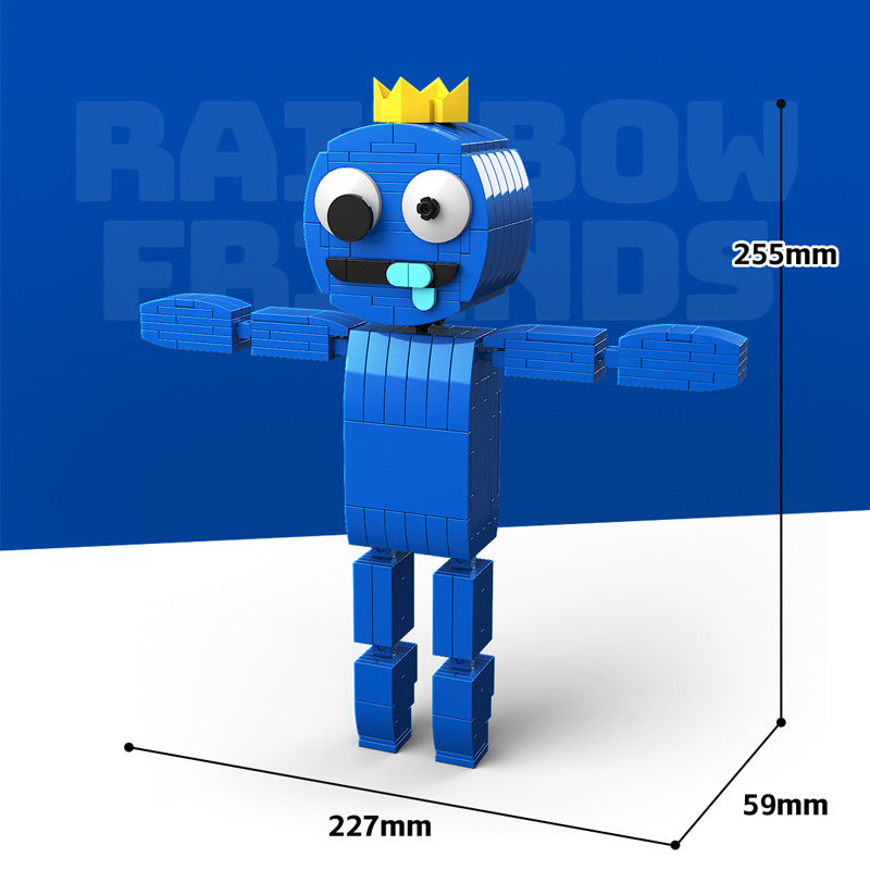 Rainbow Friends Monster Building Blocks Odd World Action Figure  Constructions Set for Game Fans Blue(281pcs) 